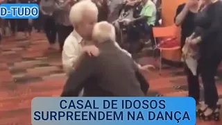 Casal de idosos surpreendem na dança