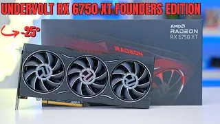 Undervolt na RX 6750 XT Founders Edition - Temperatura alta nunca mais !