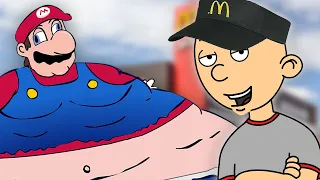 Classic Caillou Gets A Job At McDonalds/Grounded