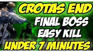 Destiny: Crota's End Raid Final Boss Kill "Best Strategy" Under 7 Minutes!  "How To Kill Crota Easy"