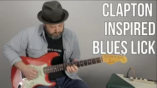 Blues Rock Lead Guitar Lesson - Eric Clapton Inspired Guitar Lick