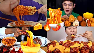 SPICY CHEESY FOODS VS MUKBANGERS!🧀🔥🌶️🙀