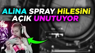 ALİNA SPRAY HİLESİNİ AÇIK UNUTUYOR