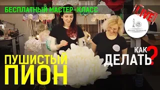 БОЛЬШИЕ ЦВЕТЫ СВОИМИ РУКАМИ МАСТЕР КЛАСС! Пушистный пион из изолона