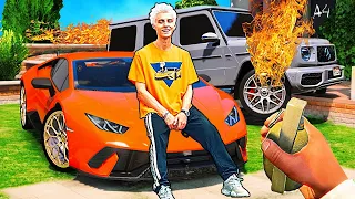 ВСТРЕТИЛ ВЛАДА A4 БУМАГА И ВЗОРВАЛ ЕГО LAMBORGHINI HURACAN PERFORMANTE И ГЕЛИК НА RADMIR GTA 5 RP!