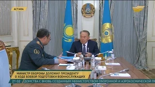 Глава государства провел встречу с министром обороны Сакеном Жасузаковым