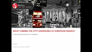 Brexit: Ending The City’s Dominance Of European Finance?