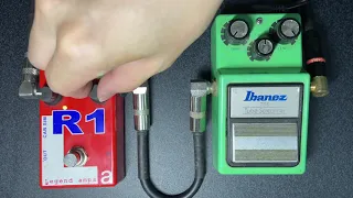 AMT R1 preamp pedal with Ibanez TS9, Jackson JUGG MM HT6.