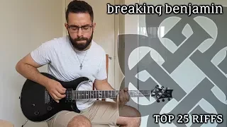 Top 25 Breaking Benjamin Riffs  (Guitar Medley)