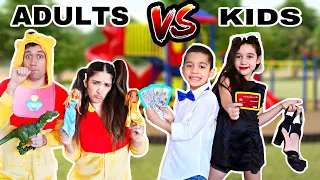 KIDS Turn Into ADULTS & PARENTS Turn Into KIDS! *CHALLENGE* | Jancy Family