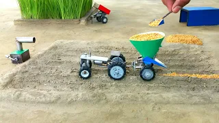 How to make tractor  machine seed spreader science project ||  @KeepVilla ​