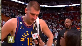 Nikola Jokic talks Game 3 Win, Postgame Interview | 2023 NBA Finals