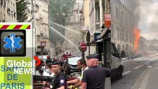 Paris explosion: Eyewitnesses describe "gigantic fireball" as at least 16 injured in Latin Quarter
