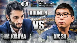 Hindi NAPIGILAN ang pag SUGOD ng KING! | Jobava vs So World Rapid Team 2023 Round 4