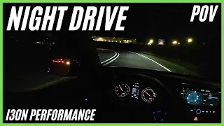 POV NIGHT DRIVE Hyundai i30N Performance DCT | Autobahn, Stadt & Kurven (4k)