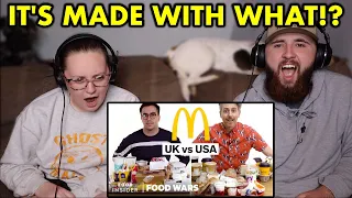 Americans React to US vs UK McDonald's | Food Wars *SHOCKING*