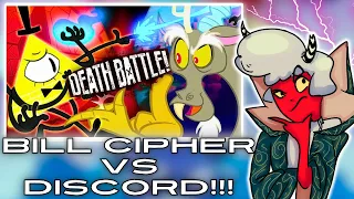 A BATTLE OF CHAOS!!! - Death Battle (Bill Cipher VS Discord) REACTION