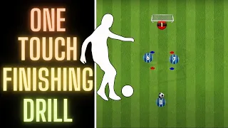 One Touch Finishing Drill | Off The Ball Movement | Football/Soccer U9, U10, U11, U12