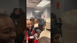 Meek Mill , Remy Ma , Rowdy Rebel Backstage At The Barclay Center In NYC
