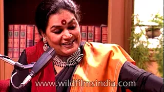 Usha Uthup sings Tujhe Hai Kasam song on an Indian television show