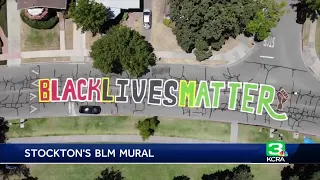 Hear from the artist who painted the Black Lives Matter mural in a Stockton intersection