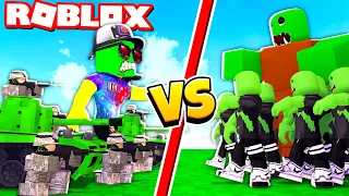 THESE ZOMBIES DON'T STOP! Protection from the ZOMBIES in the Tower Defense Mode Simulator Roblox