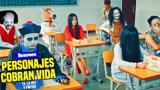 PERSONAJES ASES1NOS SALEN DE SUS PELÍCULAS DE TERROR PARA M4TAR A TODOS | RESUMEN