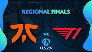 Fnatic vs T1 Game 1 - DPC SEA Div 1 Regional Finals: Winter Tour 2021/2022 w/ GoDz & Sheepsticked