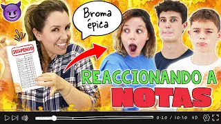 REACCIONANDO a MIS NOTAS de NAVIDAD ¿SUSPENSO? La BROMA de mi MADRE ¡QUIERE VENGANZA!