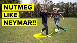 3 ways to nutmeg like Neymar | Learn panna skills