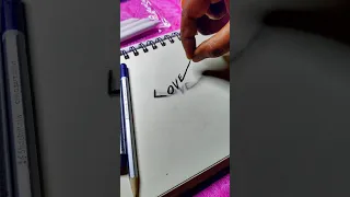 💥🤯 LOVE 💕 3d drawing♥️  tamil artist #ameerartist #trending #tamilshorts