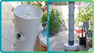 How to Build Vertical hydroponic Grow Tower using PVC 4" || hydroponic system || Aeroponic system