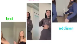 lexi  rivera ✨vs charli ✨vs addison ✨ tik tok ✨♥️