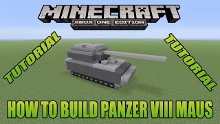 Minecraft Xbox Edition Tutorial How To Build Panzer VIII Maus