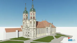 Stiftskirche St . Gallen als 3D-Modell