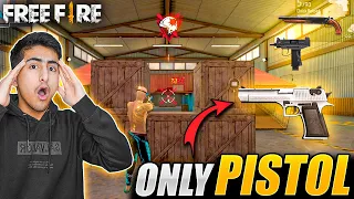 Only Pistol Challenge In Lone Wolf😨😍1X1 - Garena Free Fire