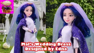 Mal's Wedding Dress Designed By Edna| The Royal Wedding Descendants | How to Make DIY Costume