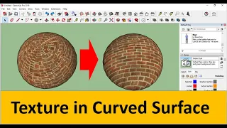 Sketchup texture on curved surface