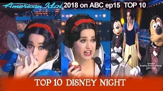 ALL KATY PERRY FUNNY MOMENTS AS CINDERELLA stress eat-Drink off Shoe Disney American Idol 2018 Top10