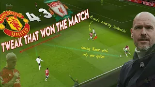 How Ten Hag Tweak Ended in Comeback Win: Manchester United 4-3 Liverpool - Tactics & Analysis