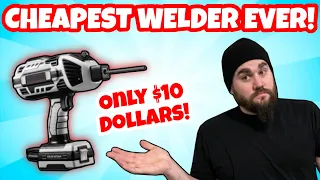 TESTING THE WORLDS CHEAPEST WELDER! Only $10 dollars!