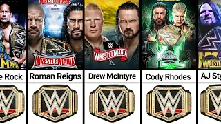 Every WWE Title Match At WrestleMania 1 - 40