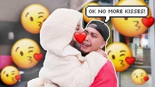 I Can't Stop KISSING You Prank!! **HE GOT MAD**