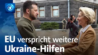 EU kündigt Geld für Ukraine und neue Sanktionen gegen Russland an