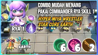 NEW GAMEPLAY RYA SKILL 1 | HYPER MIYA WRESTLER STAR CORE EARTH MAGIC CHESS MOBILE LEGENDS