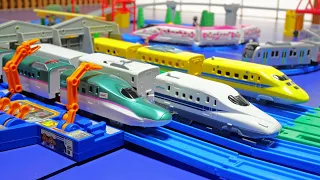 Let's run the Shinkansen ♪ Doctor Yellow has come to the Plarail maintenance factory!