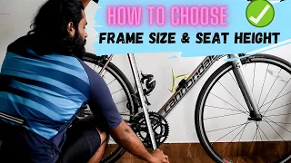 how to choose correct frame size and seat height | tamil cycling vlog