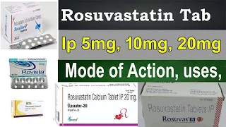 Rosuvastatin 10 mg, 20 mg, 5 mg, uses in Hindi - Mode of action, Dosage, pharmacology, warning