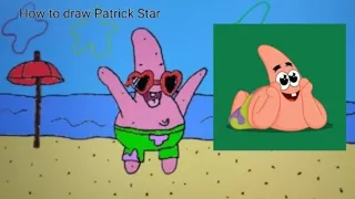 How to draw Patrick Star Spange Bob SquarePants #patrick #patrickstar #spangebob