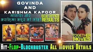 Govinda and Karishma Kapoor Together Movies | Govinda and Karishma Kapoor Hit and Flop Movies List.